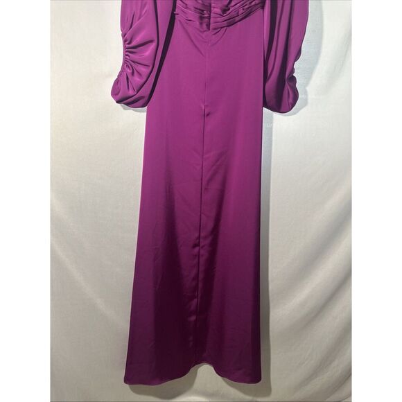 NWT $795 Sachin & Babi [ 2 ] Square‎ Neck Bryant Gown in Sparkling Grape Purple - Picture 15 of 15